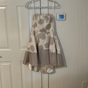 Black halo evening dress